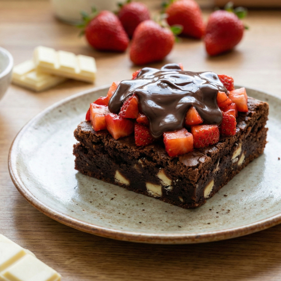 Beyaz Çikolatalı Brownie 